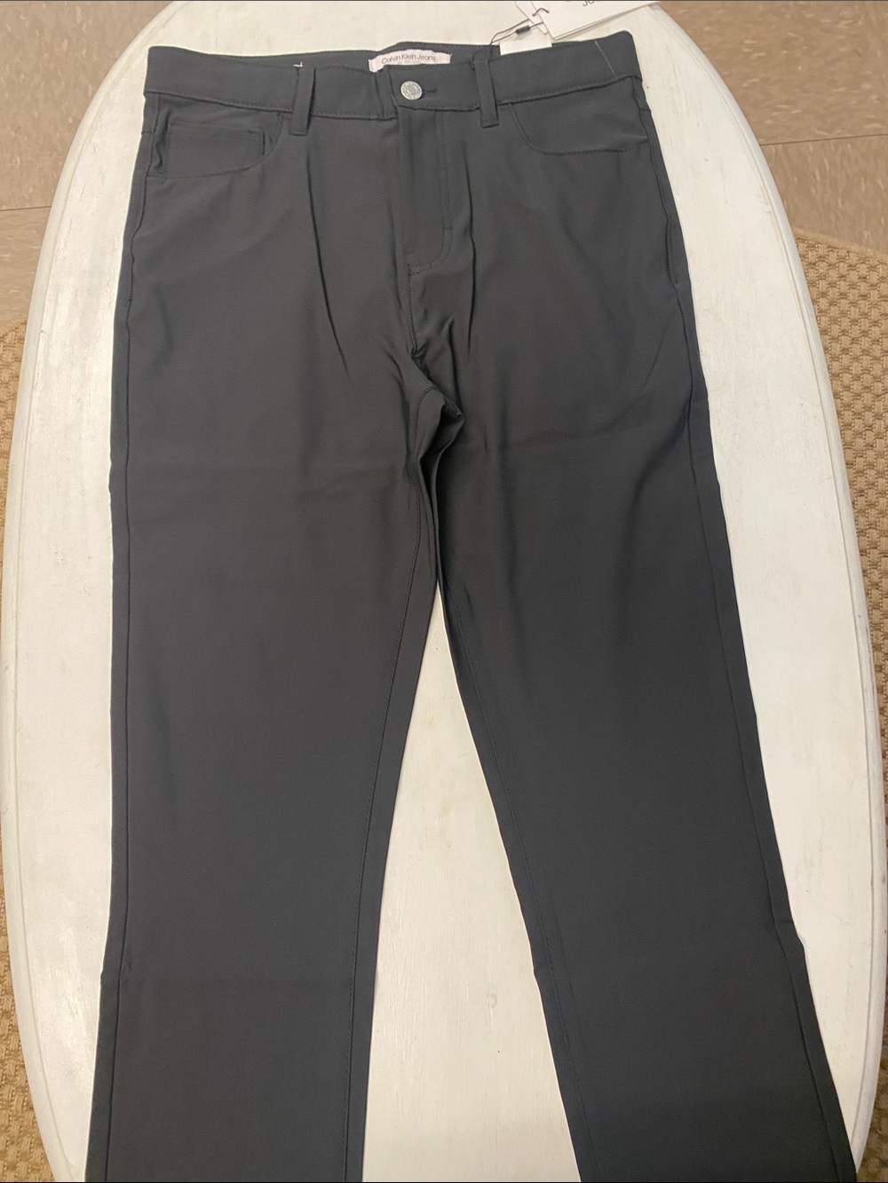 Calvin Klein Men's Black Stretch Dress Pants